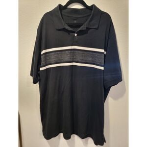 Harbor Bay Chest Striped Polo Shirt 3XLT